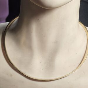 14k Yellow Gold and 925 Reversible Omega